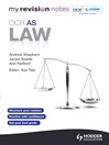 OCR AS Law eBook ePub (eBook)